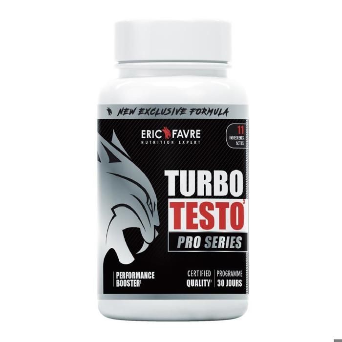 MUSCULATION Turbo Testo Pro Series - Endurance, Entretient Musculaire, Prise de Masse - Laboratoire Français Eric Favre