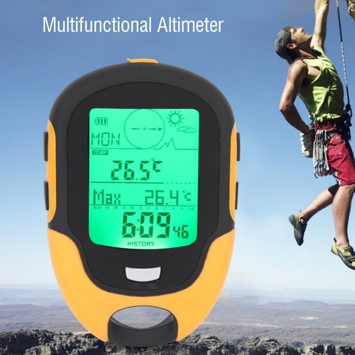 Baromètre-Altimètre De Survie Brookstone – 15 000 Pieds – Occasion Avec Étui
