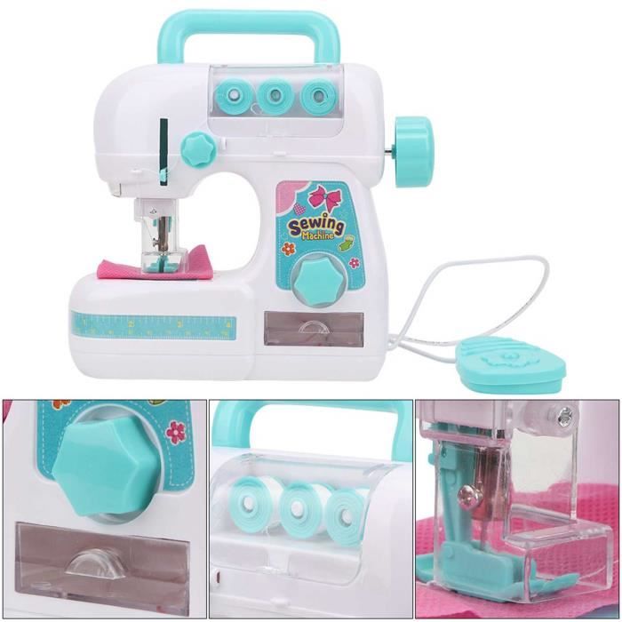 Fafeicy Jouet pour enfants Jouet de machine à coudre pour enfants, mini machine à coudre électrique, cadeaux puericulture jouets
