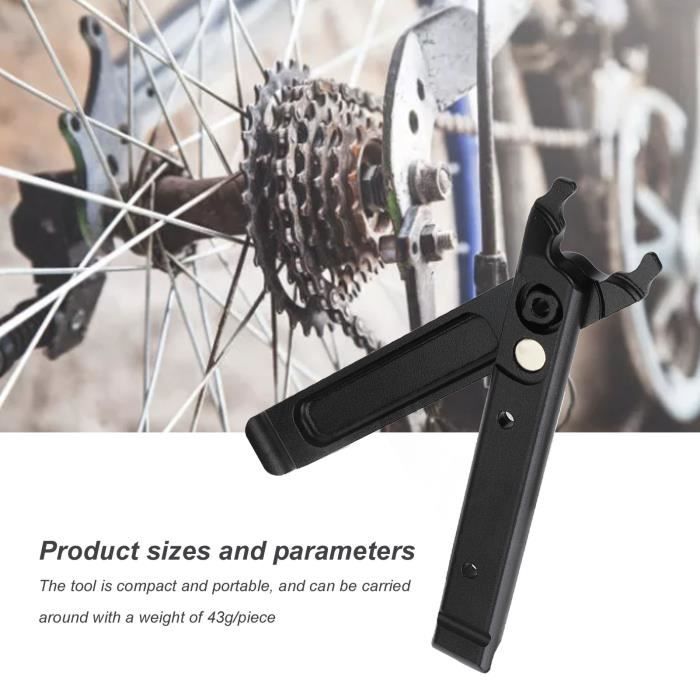 Jortmrd Lot De 3 Outils Chaîne Vélo : Pince Séparatrice, Jauge Usure & Pince Attache Rapide - Kit Entretien Complet