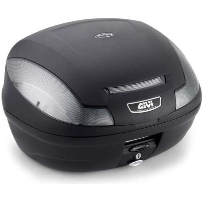 Monolock valise noir Dosseret passager pour E470 Simply 3