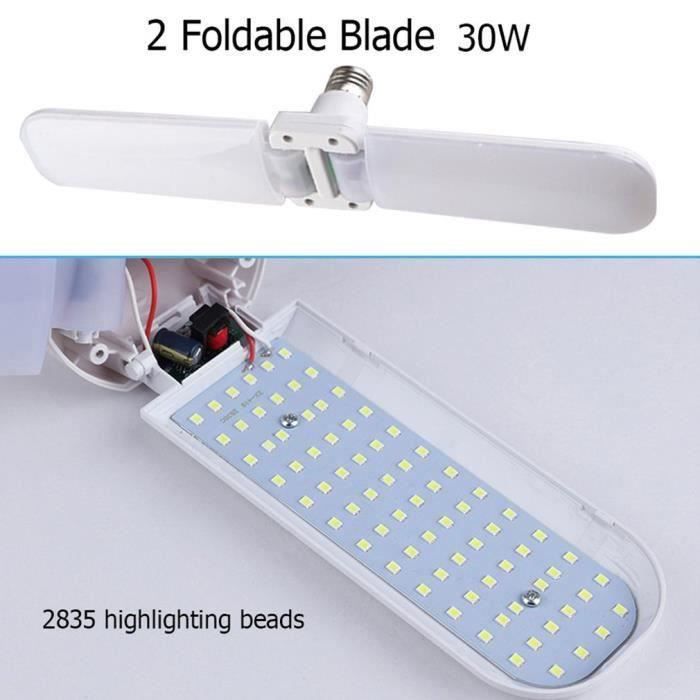 Ventilateurs de plafond modernes avec lumières LED silencieux E27 télécommande intelligente