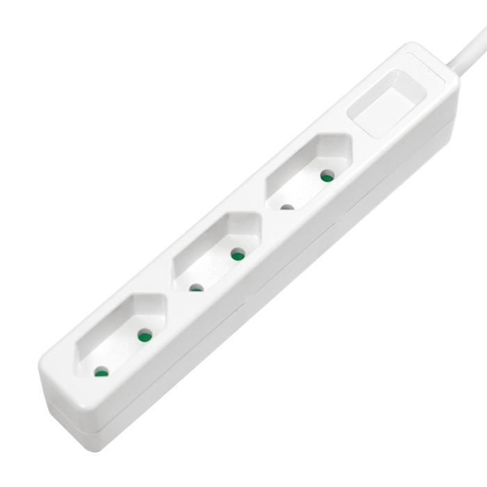 LogiLink LPS229, Intérieur, 1,5 m, 3 sortie(s) CA, Type C, IP20, 1 mm²