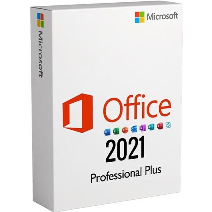 Microsoft Office 2021 Professionnel Plus – Pour Windows 10 ou 11 – Clé de licence à télécharger