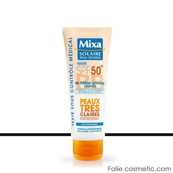 Mixa Solaire Creme Solaire Teintee Spf50 Peaux Tres Claires 75ml Cdiscount Au Quotidien