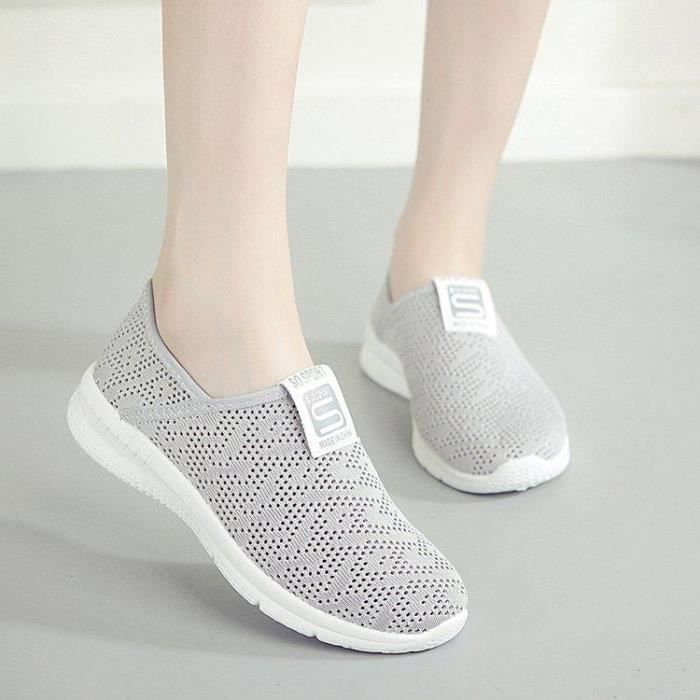 tennis slip on femme pas cher