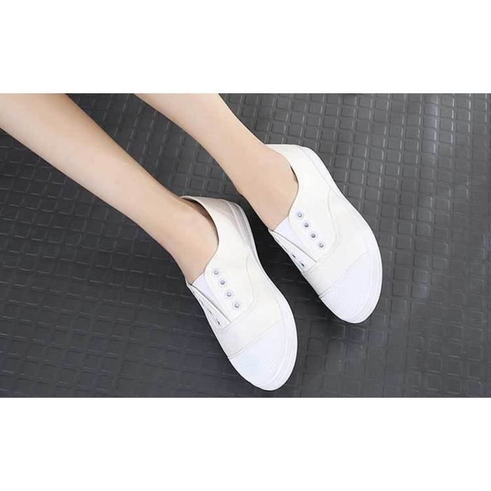 chaussure toile sans lacet