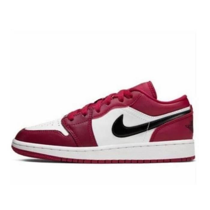 Nike Air Jordan 1 Low Run Retro High Running Femme Homme jd 057 rouge Size 44 Rouge Cdiscount Chaussures