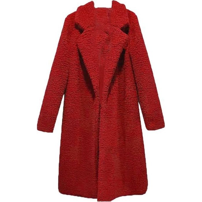 Veste Polaire Femme Oversize Tomwell - Col Montant Teddy, épaisse Et Chaude, Pour L'hiver