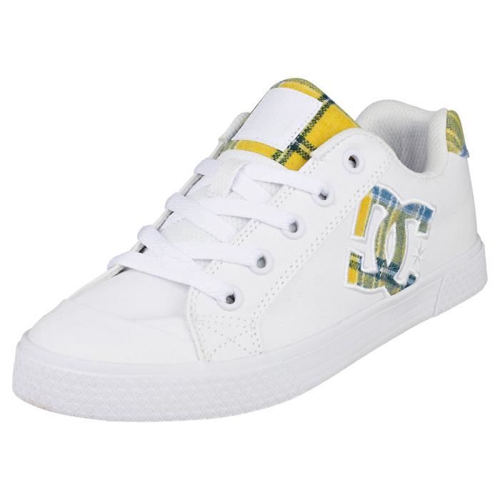 Baskets DC Shoes CHELSEA ADJS300243TPD Femme Blanc Jaune 40.5 EU