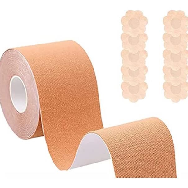 Soutien-gorge Adhésif Invisible & Ruban Poitrine - Avec 5 Paires De Couvre-tétons, Pour Robes Dos Nu, Soirée - 2