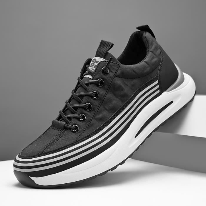 Baskets Homme Fashion Chaussures Sport Sneakers Noir Cdiscount Chaussures
