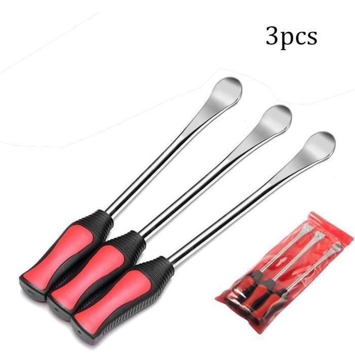 Outil Mécanique Pneu Kit Demonte Pneu VIDETOL - 4 Leviers Moto/Voiture Avec Protecteurs Jantes, 30cm Levier