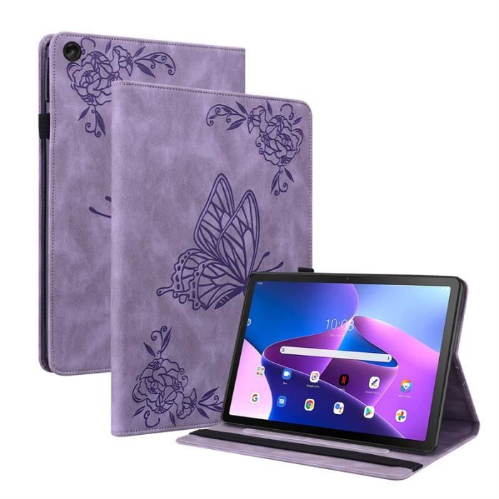Lenovo Tab M10 FHD 10.1 (3e Génération) 2022 Tablette Case Cover Housse  étui avec Cuir PU, Support et Carte de Slot ,Violet DESAL - Cdiscount  Informatique