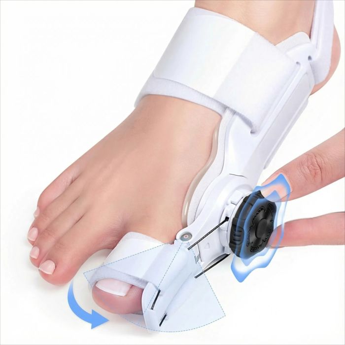 Attelle De Nuit Réglable Pour Pied – Soutien Contre La Chute Du Pied – Unisexe Noir