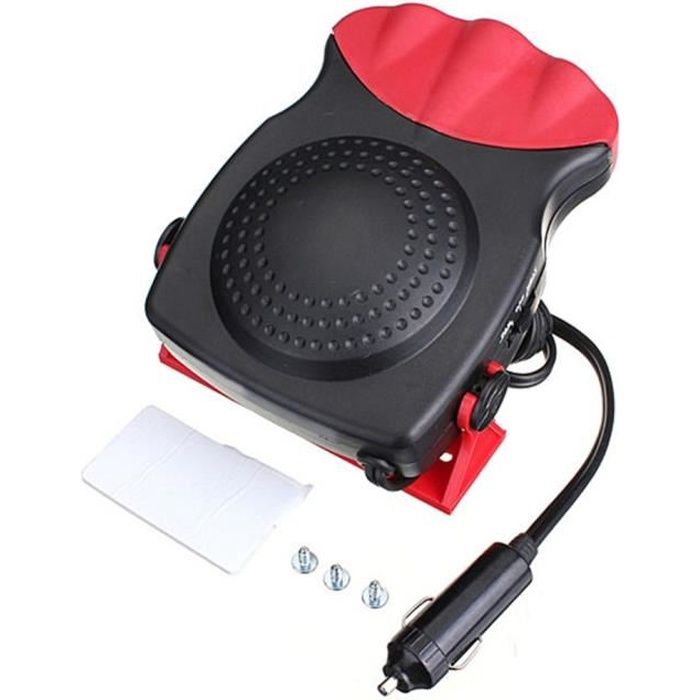 12 V voiture chauffage ventilateur d/ésembuage d/égivreur air chaud ventilateur de voiture portable /électrique chauffe-fen/être chauffage s/échoir pare-brise ventilateur d/égivreur Gris noir