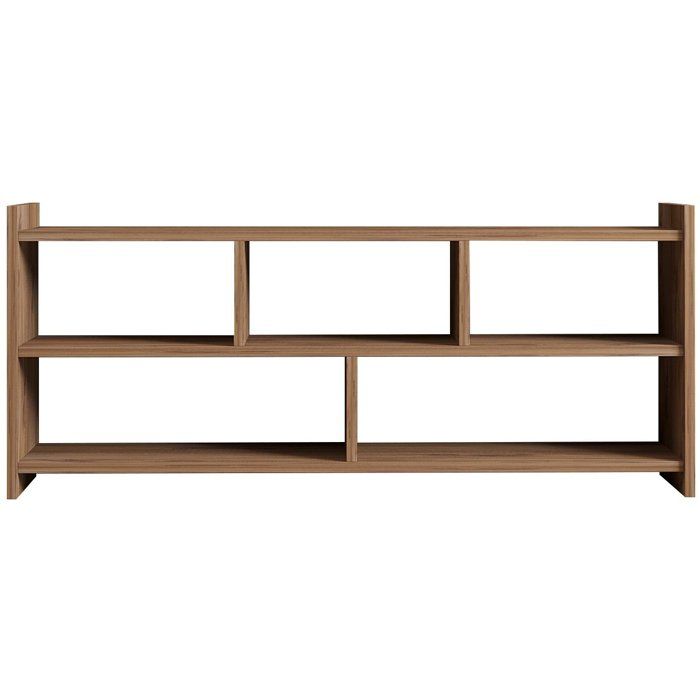 Meuble TV - PERA - Atlantique pin - Panneaux mélaminés - Style moderne - Grande capacité de rangement - 1175x28x55 cm