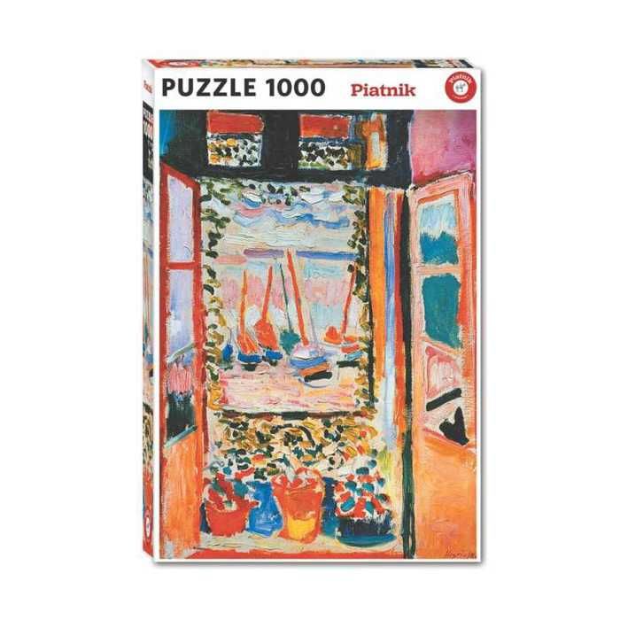 Puzzle 1000 pièces - PIATNIK - Matisse Fenêtre Ouverte - Carton de qualité - Convient dès 10 ans - Multicolore