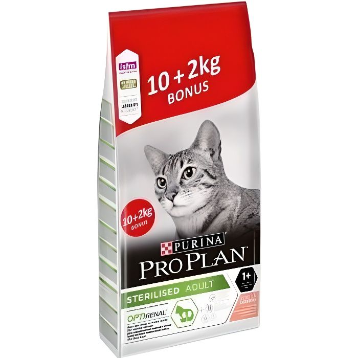 Pro Plan Sterilised Croquettes Au Saumon Pour Chat Adulte 10 Kg 2 Kg Gratuits Achat Vente Croquettes Sterilised Croq Saumon 10 2kg Cdiscount