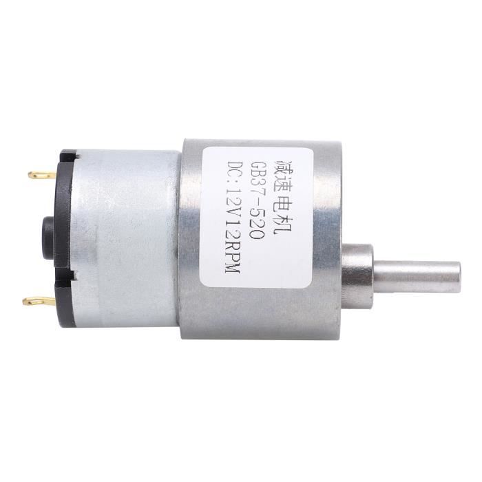 Moteur DC 12V Avec Codeur - Réducteur 40 RPM, Réversible, Pour Robots Et Projets DIY