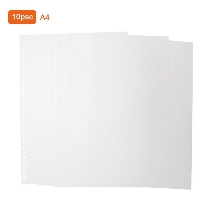 100 Feuilles De Couverture De Reliure A4 En Similicuir Noir - 8.27x11.69 Pouces, Papier 220g/m², Non Perforé