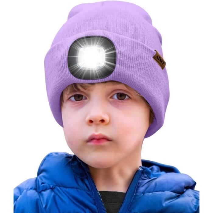 LIWI-Bonnet lumineux à LED avec lampe frontale rechargeable par USB
