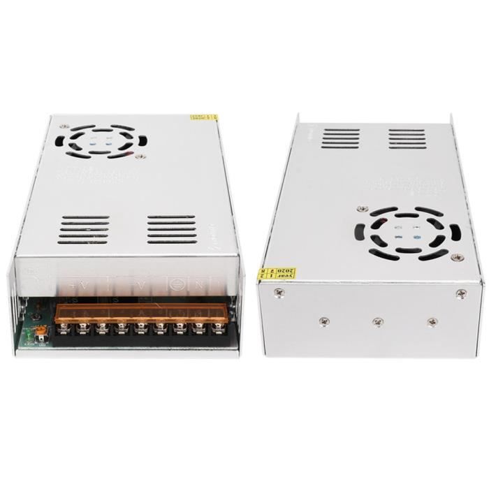 Alimentation Commutée 12V 3A 36W – Adaptateur LED Écran Barre Lumineuse, Protection Surcharge, Alliage Aluminium