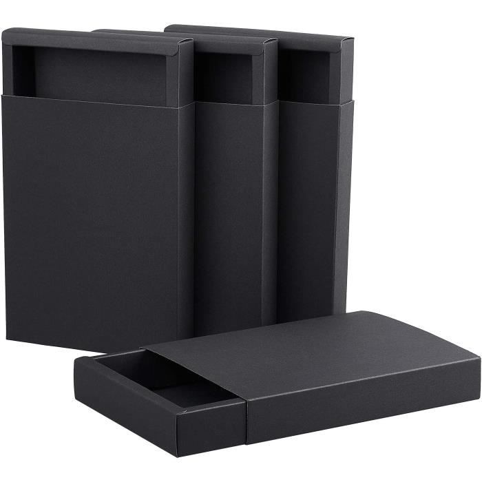 Lot de 10 petites boîtes carrées en papier kraft marron 350 g avec fenêtre en forme de trèfle - Boîte pliable pour savon, bonbons, accessoires de