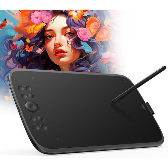 Tablette Graphique UGEE M908 - 10x6,25 Pouces, Stylet 8192 Niveaux Pression | Compatible PC, Mac, Android