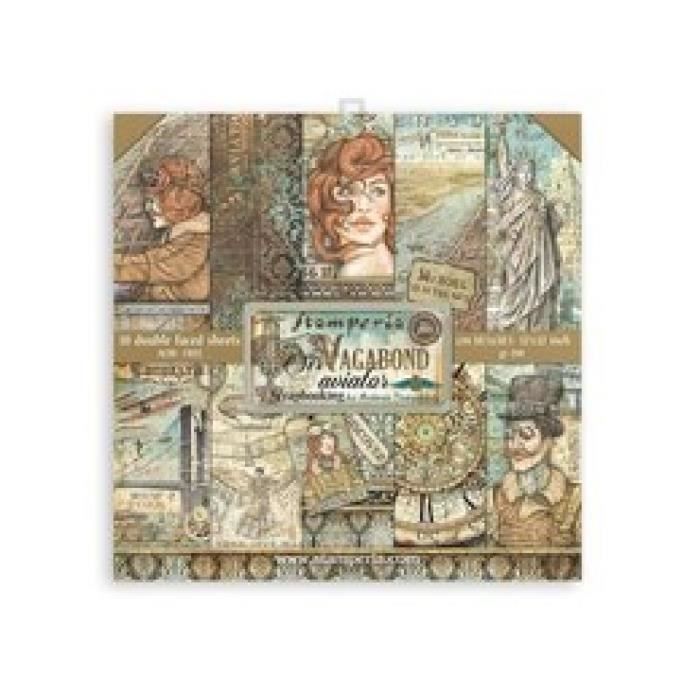 Papier Scrapbooking Stamperia - Lot De 10 Feuilles 30.5x30.5cm, Thème Woodland