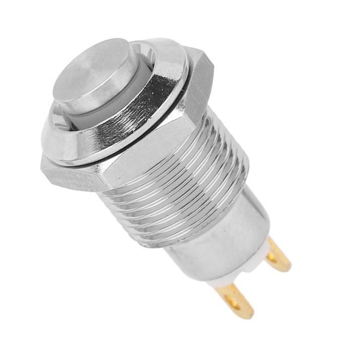 INTERRUPTEUR BOUTON-POUSSOIR 12 / 24 V 10A ETANCHE