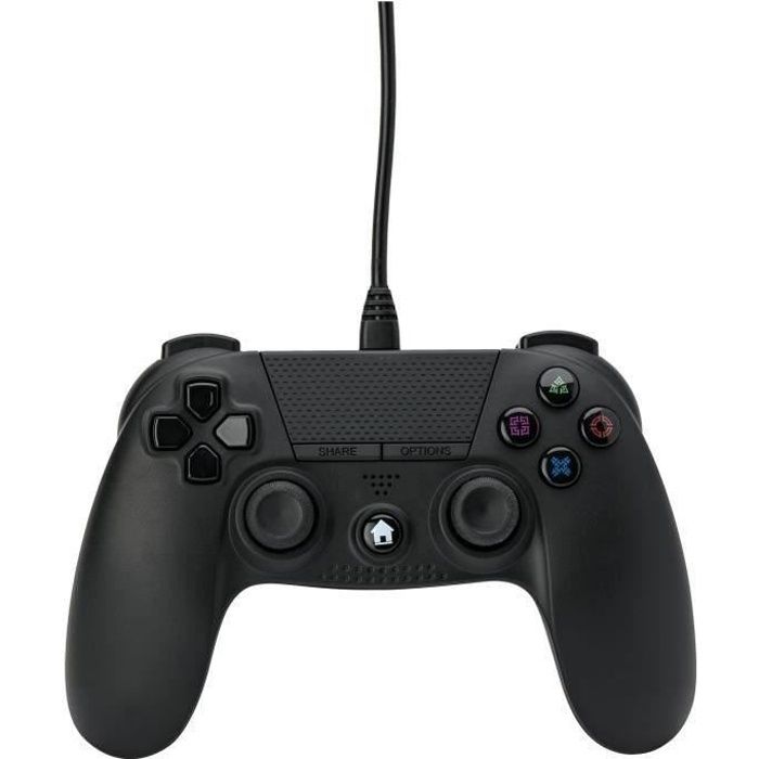 Manette filaire Noire 3m Under Control pour PS4