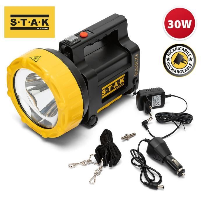 Lampe de Chantier - VELAMP - Bulldog - 30W - LED - Imperméable IP43 Lampe de Chantier - VELAMP - Bulldog - 30W - LED - Imperméable IP43