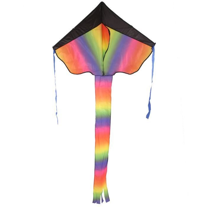 Cerf-volant 3D énorme Voilier Arc-en-ciel TOPINCN - Facile à Piloter Pour Enfants, Neuf