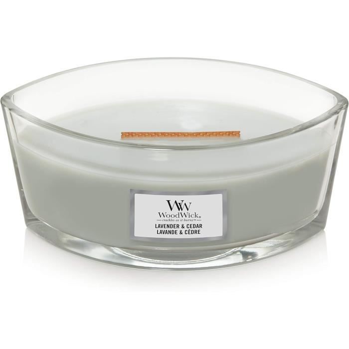 Bougie Parfumée Chai Matcha Latte - Pot Apothicaire Couvercle Bambou - Fabriquée Main UK - 30H