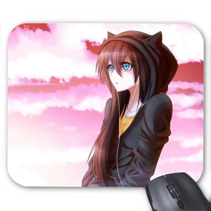 Tapis De Souris Manga Fille Ref 3475
