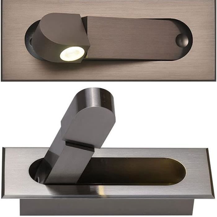 Applique liseuse blanche orientable Benny 2 encastrable ou non Nexel