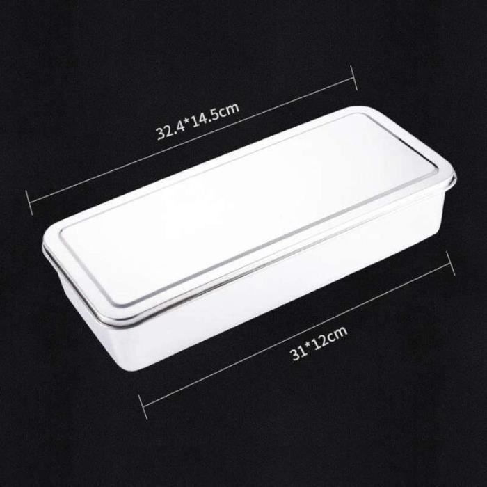 Récipients Alimentaires En Acier Inoxydable Avec Couvercles, 527,3 G Et