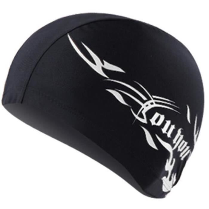 Bonnet De Bain En Tissu Ultra-élastique, Confortable Et Résistant, Pour Homme Et Femme, Teintes Vives, Maintien Des Couleurs, Idéal Natation Intensive