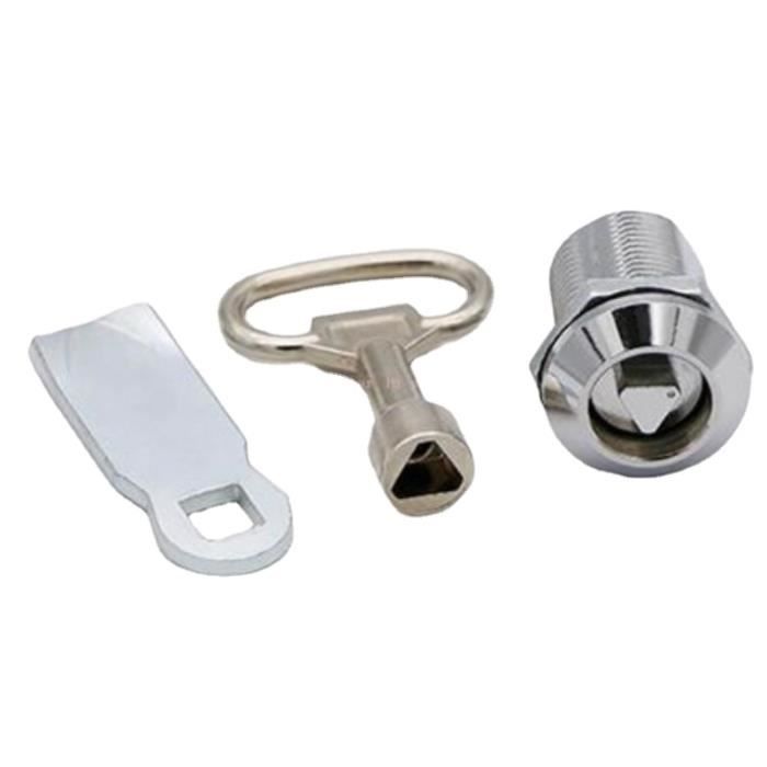 Cylindre De Serrure 22 X 16 Mm Pour Porte, Armoire, Boîte Aux Lettres - Alliage Aluminium/laiton