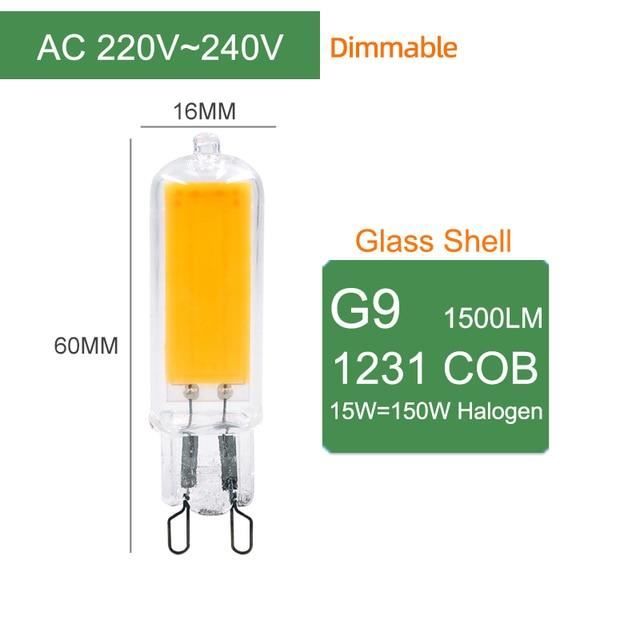AMPOULE HALOGENE,G9 220V 15W GlassCold WhiteKaguyahime 5 Pcslot Led