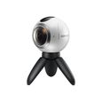 Samsung GALAXY Gear 360 Caméra de poche fixable 4K - 30 pi-s 15.0 MP NFC, Wi-Fi, Bluetooth blanc-SM-C200NZWAITV-1