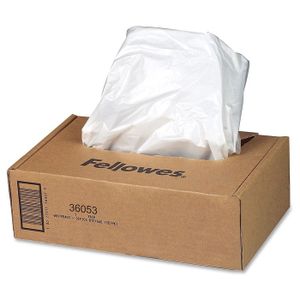 Fellowes 100 Sacs Récupérateurs Pour Destructeurs - Capacité 23-28L, Recyclables