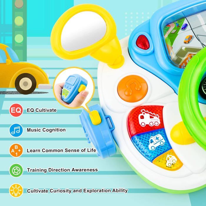 Jouet de voiture rose pour bébé - Jouets à pousser - Voitures à