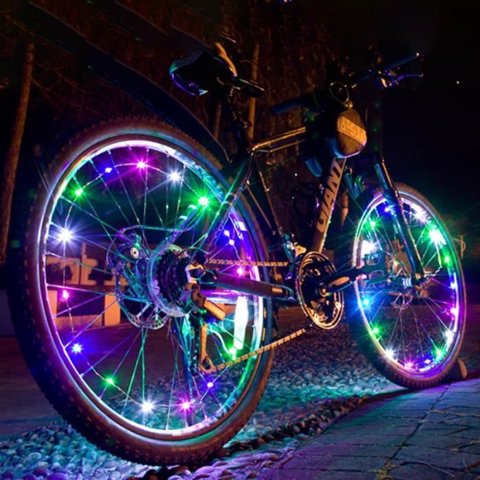 Décoration LED pour roues de vélos.. Eclairage vélo, lumieres 2 roues