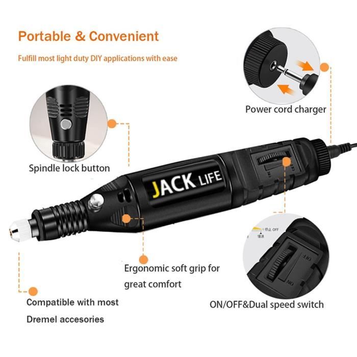 Ponceuse Alternative Stylo Électrique USB - 8 Têtes De Ponçage Pour Modélisme, Gundam Et Artisanat