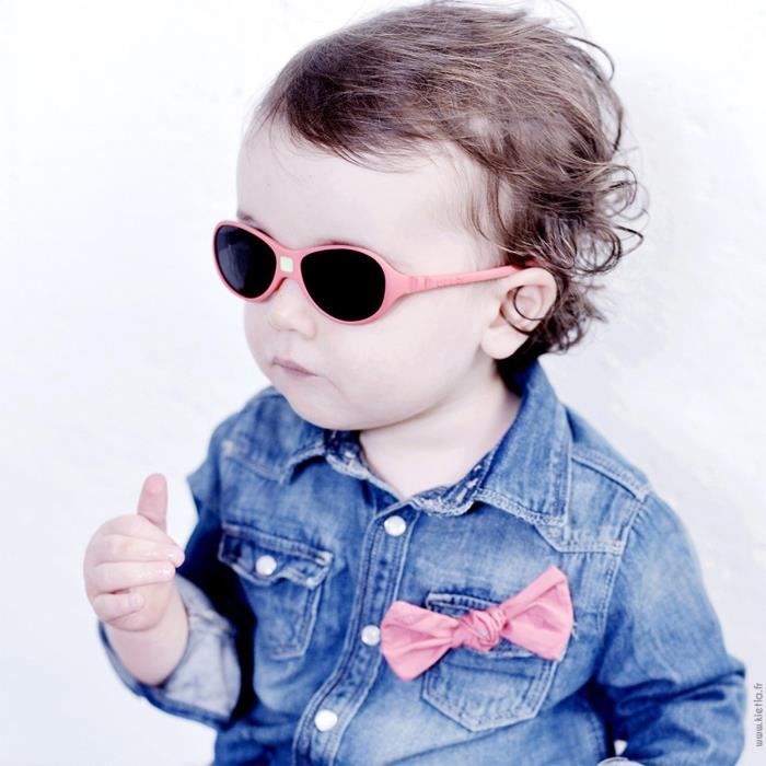Lunettes de soleil bebe 12 a 30 mois corail Jokaki Rouge Noir Achat Vente lunettes de soleil Bebe Monture souple Cdiscount