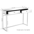 Table console, Table d'entrée 107*30.6*76cm MDF Mirror-2