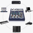 Console de mixage professionnelle à 4 canaux avec table de mixage pour Bluetooth US Plug 110-240V-2