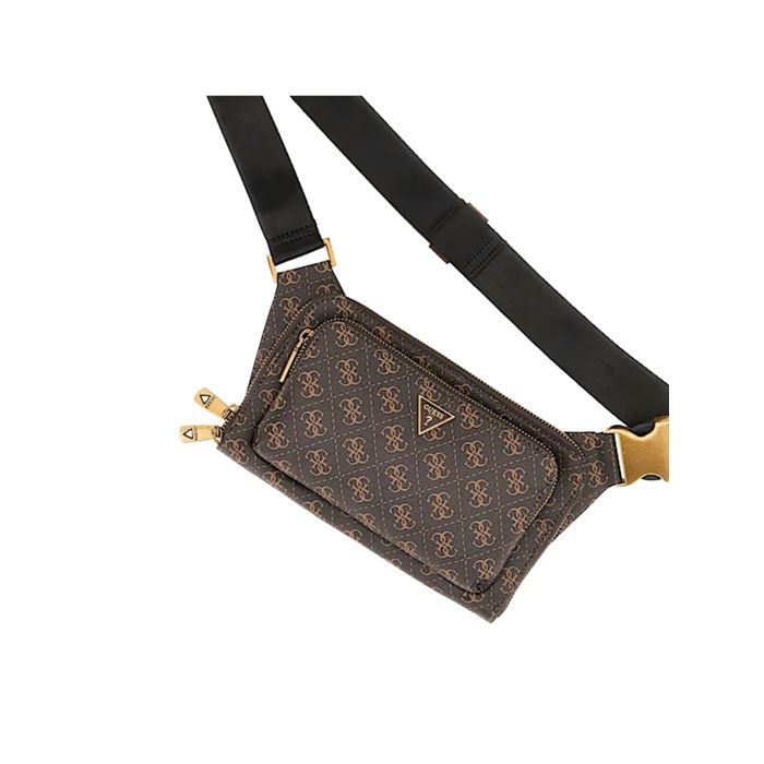 Sac banane Guess Homme Milano Logo 4G Marron Polyurethane Marron